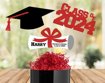 2024 Graduation Centerpiece / High School Graduation / College Graduation / Graduation Decorations /Personalized Grad / Class of 2024