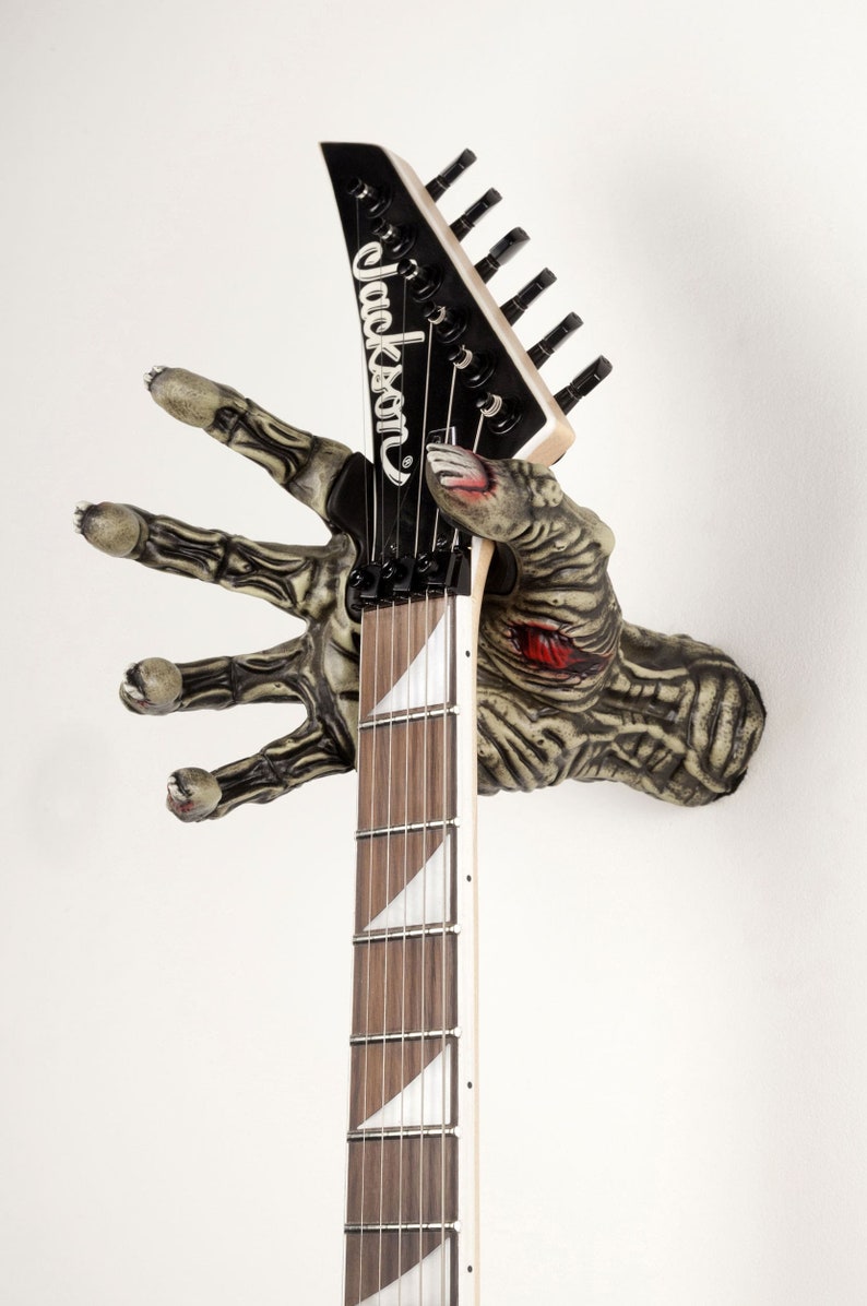 Green Zombie Right Guitar Hanger Monster Hand imagen 2