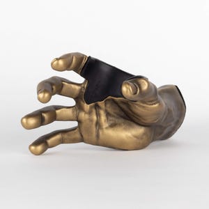 Gold GuitarGrip Hand Shaped Wall Mounted Guitar Hanger - Right Grip