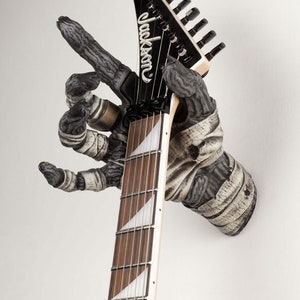 Support mural pour guitare Monster Hand of the Mummy pour exposer des instruments - Poignée droite