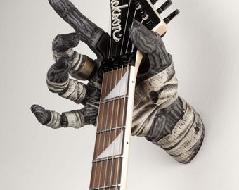 Hand of the Mummy Monster GuitarGrip Soporte de pared para exhibir instrumentos - Agarre derecho