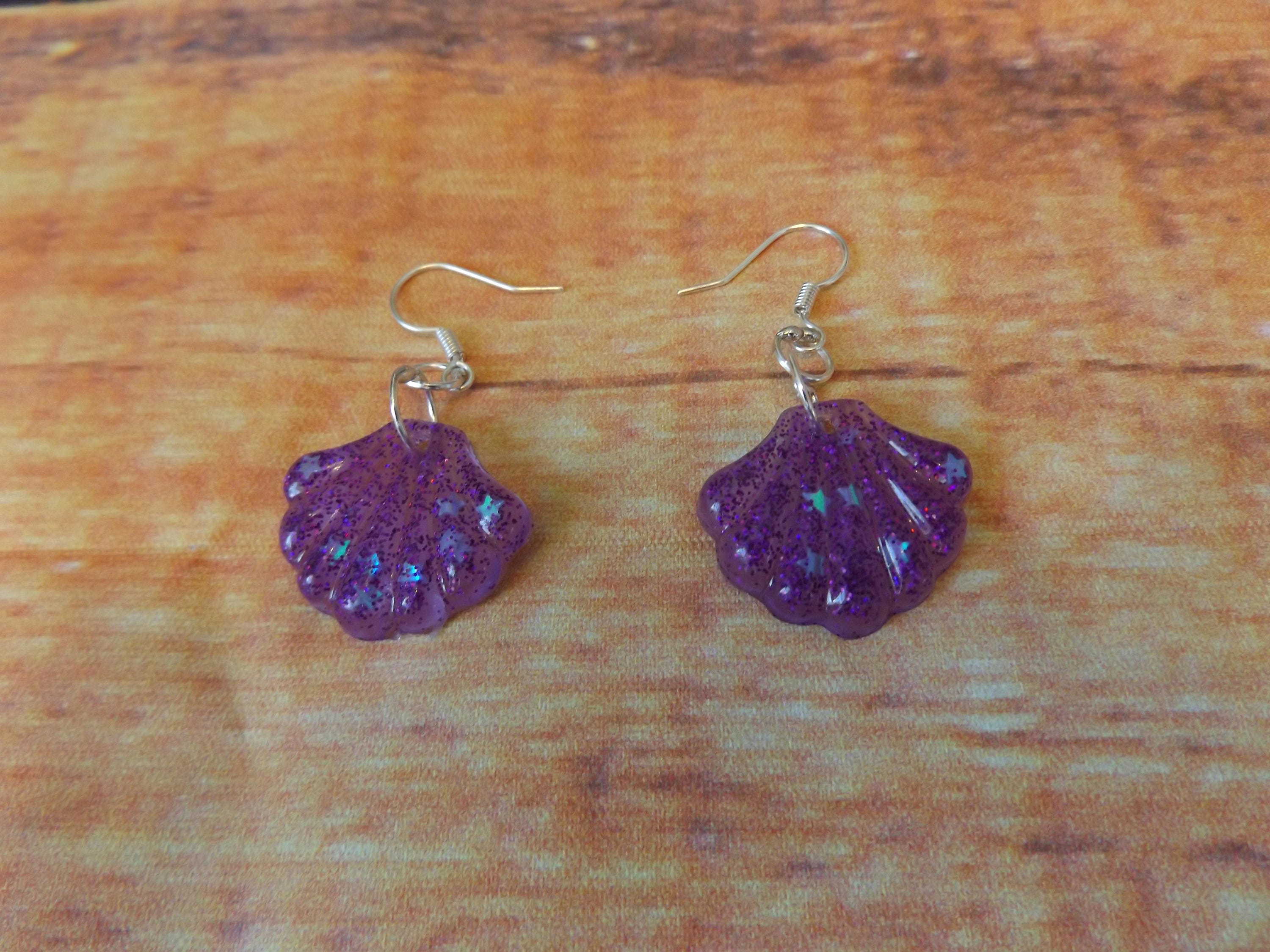 Retro Futuristic Earrings petite Shells French - Etsy Australia