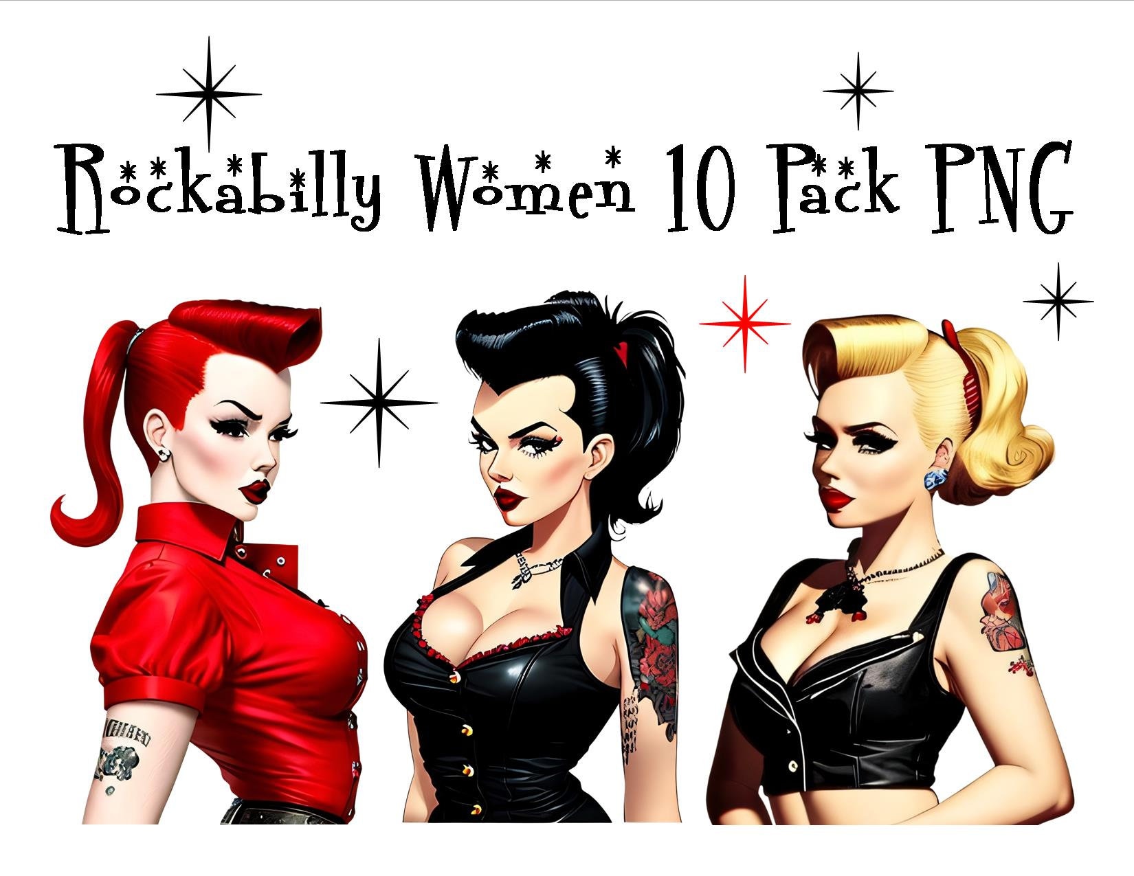 Rockabilly cartoon - Etsy 日本