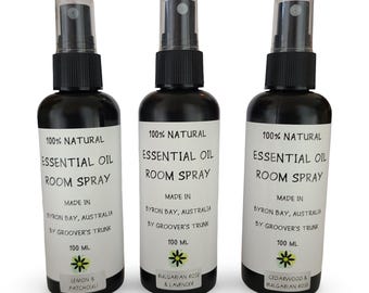Kamerspray 100% natuurlijke luchtverfrisser Essentiële oliën 100 ml Bulkaankoop KORTING Bulgaarse roos Lavendel Patchouli Citroen Mirte Cederhout