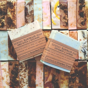 BULK Luxury Handmade Soap Aromatherapy Bars 100g VEGAN Natural Mixed Essential Oils Made In Byron Bay Cold Process Deluxe Bar Artisan Soaps