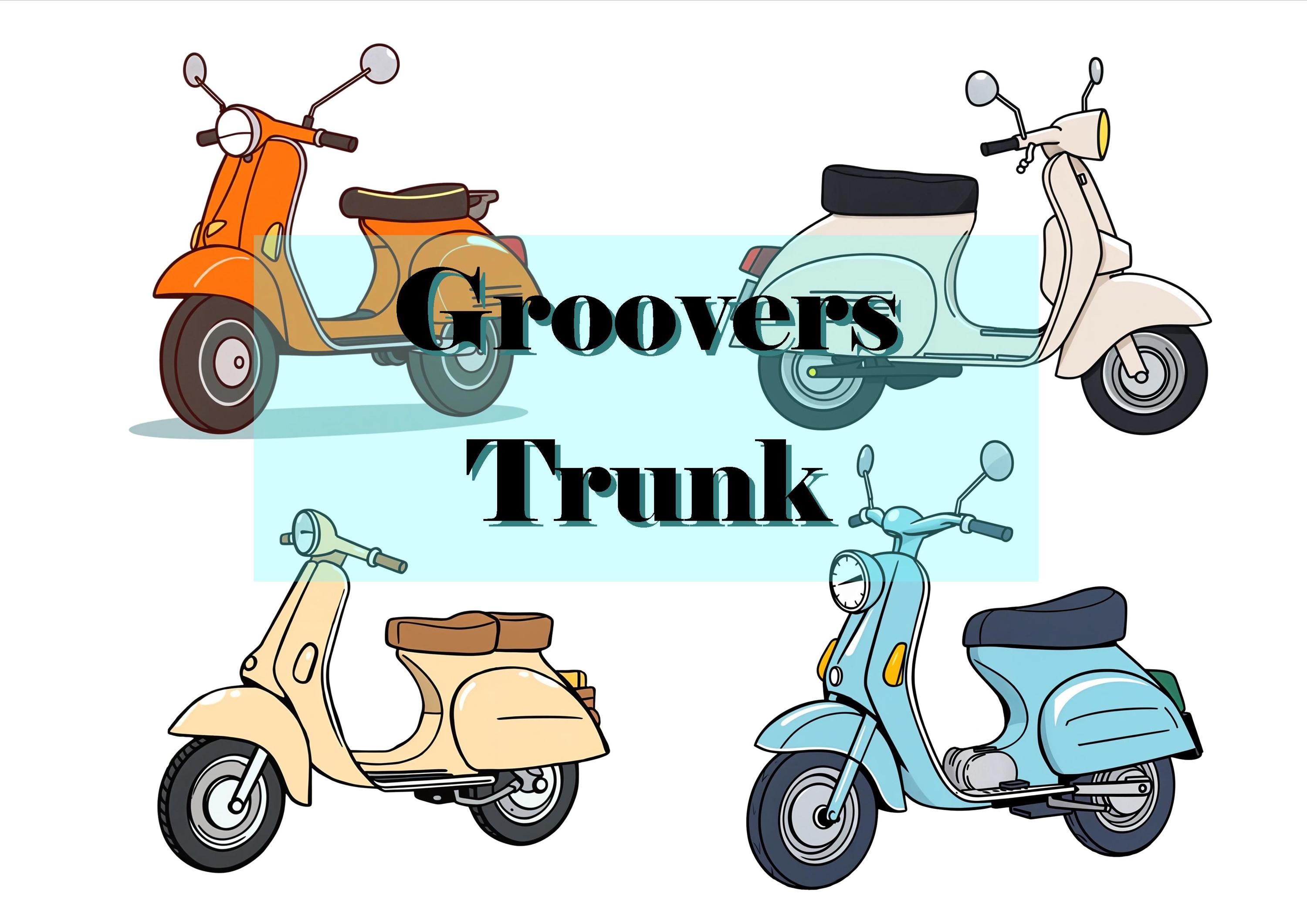 Cartoon Moped Back Rack PNG Elements Download
