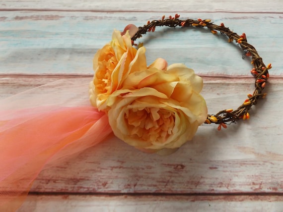 Standard Bachelorette Party Flower Crown Veil 
