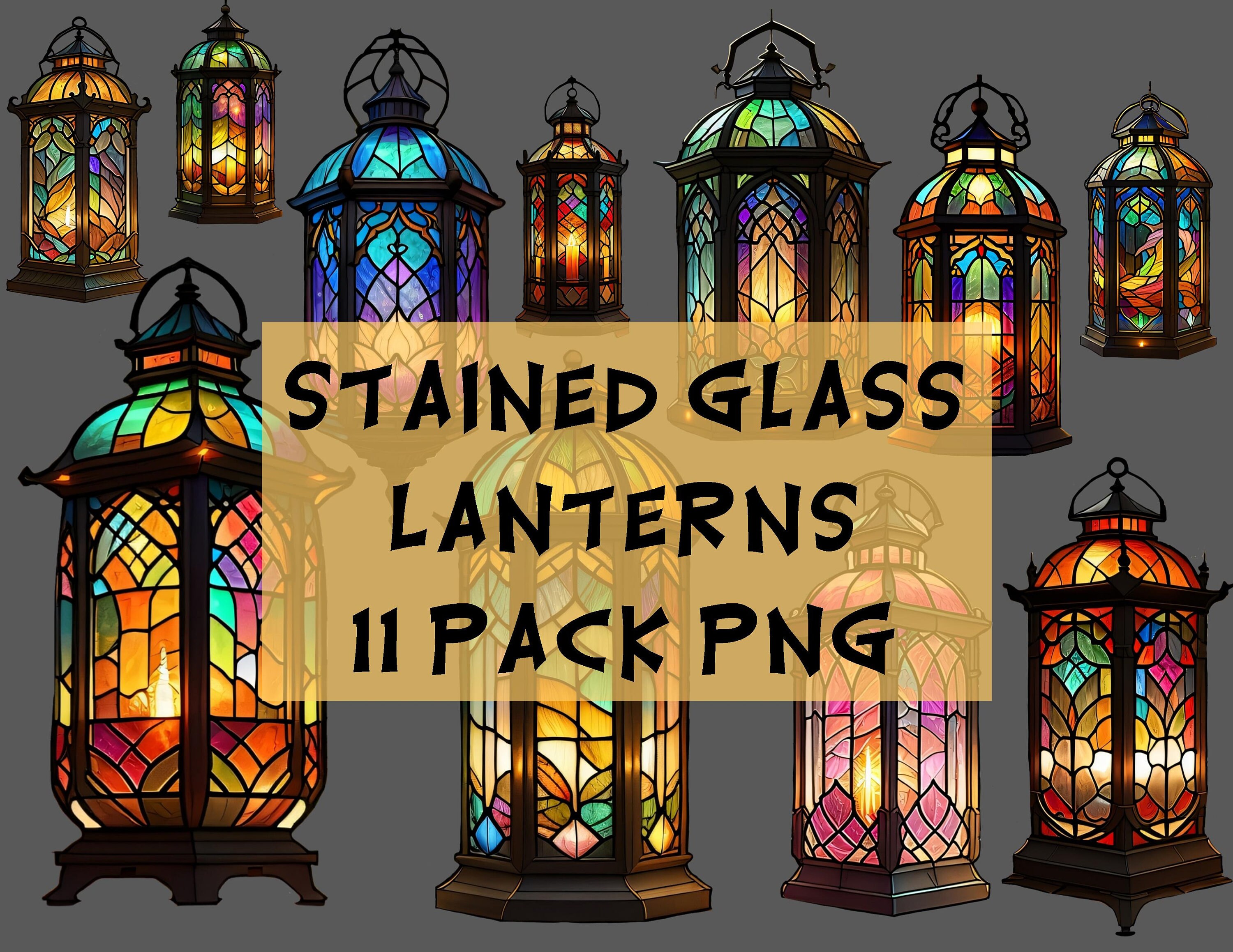 Stained glass lanterns outdoor best sale