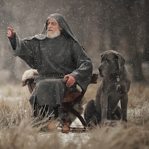 Monk costume/Cosplay monk robe for men