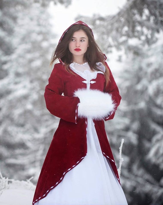 Red christmas coat deals