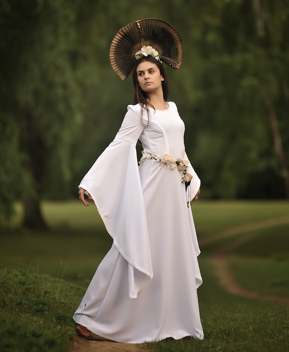 fairy bell sleeve dress