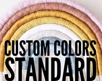 Custom Standard Fiber Rainbow Wall Hanging Custom Colors