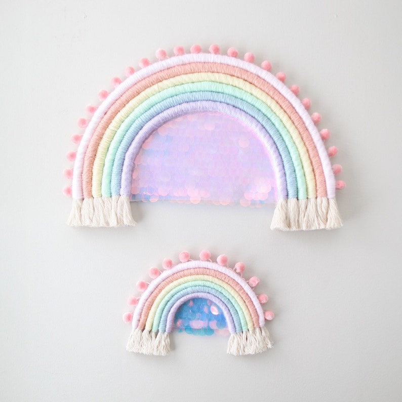 Fiber Rainbow Mini Starlite Bow Wall Hanging image 4
