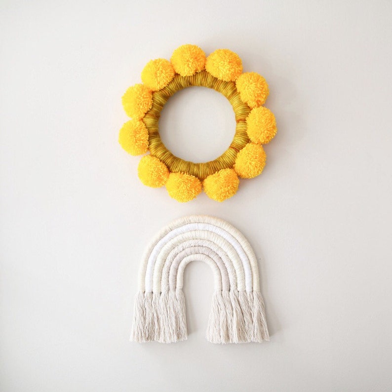 SUNSHINE Fiber Art Wall Hanging Sunny image 6