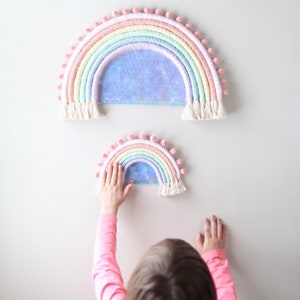 Fiber Rainbow Mini Starlite Bow Wall Hanging image 3