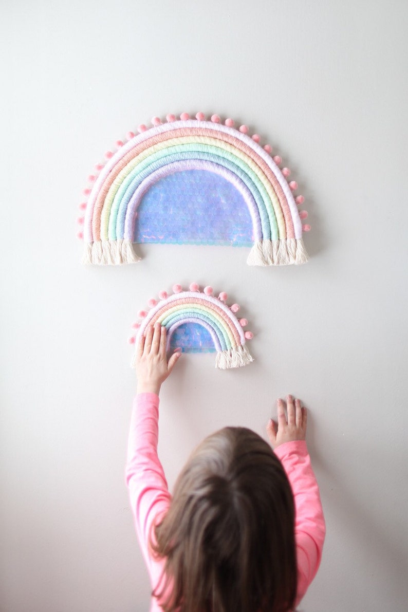 Fiber Rainbow Mini Starlite Bow Wall Hanging image 3