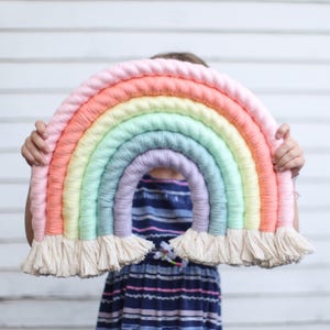 Colorful Mega Rainbow Fiber Wall Decor image 3