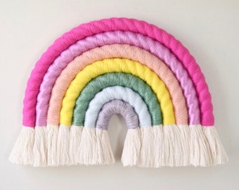 Colorful Mega Rainbow Fiber Wall Decor