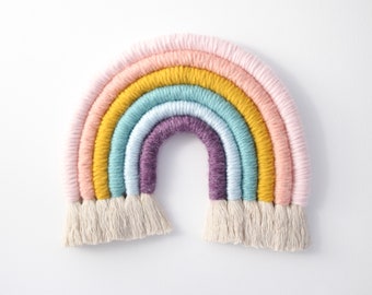 Fiber Rainbow Wall Hanging "Candy Land"