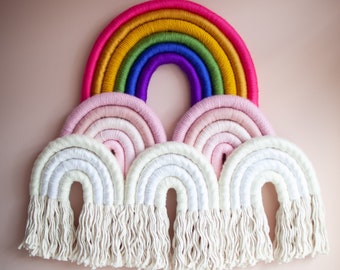 Fiber Rainbow Sculpture “Rainbow Mountain”