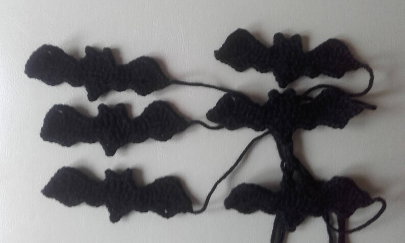 Bat Motif Crochet Bat Motif Halloween Motif Crochet Motif - Etsy UK