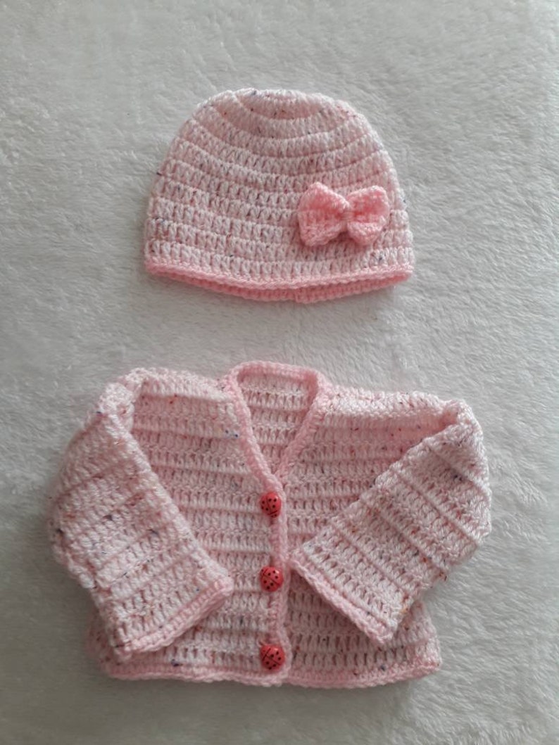 Newborn baby sweater sweater and hat baby sweater girl baby sweater newborn sweater ready to ship