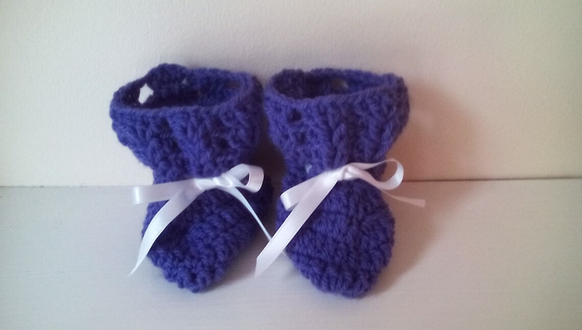 Baby Girl Booties Crochet Booties Baby Booties Newborn Etsy UK
