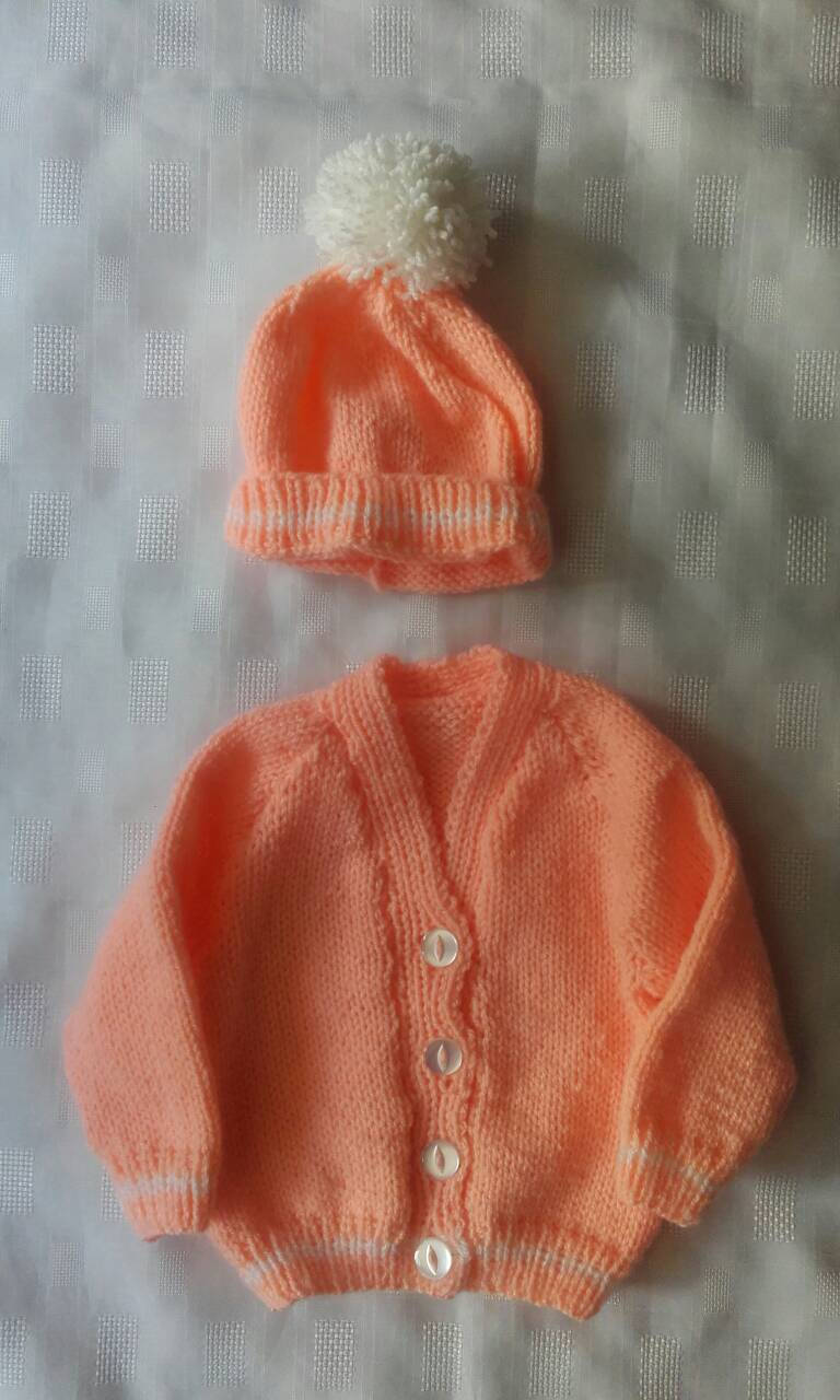 Baby girl sweater knitted baby sweater sweater and hat set Etsy