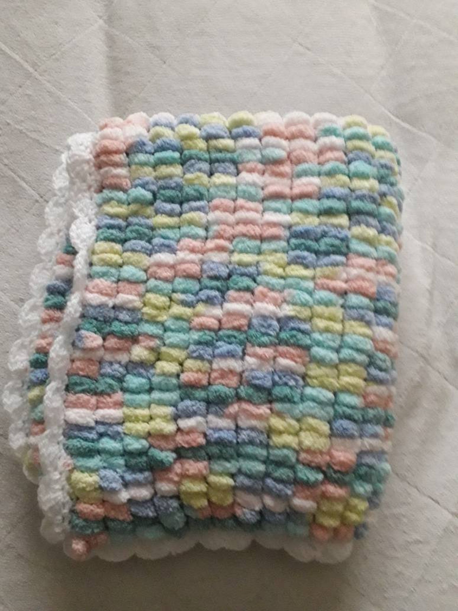 Pom pom blanket baby pom pom blanket pom pom pram blanket Etsy
