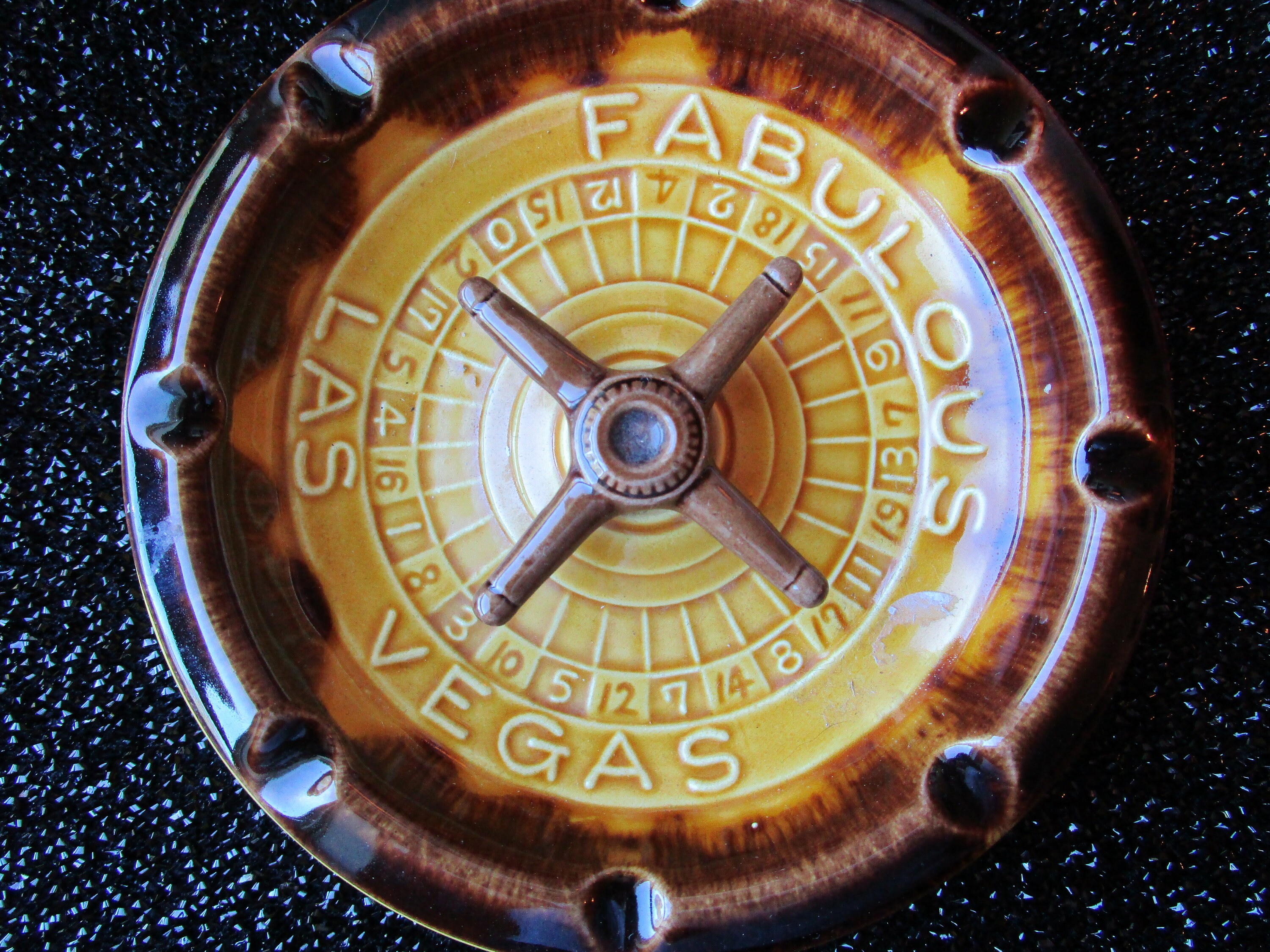 Las Vegas Ashtray. Casino Memorabilia. Roulette Wheel Ashtray. Etsy