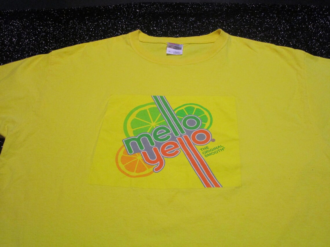 Mello Yello Shirt. Vintage Tshirt. Graphic Tee. Top. Retro Etsy