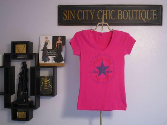 pink converse t shirt