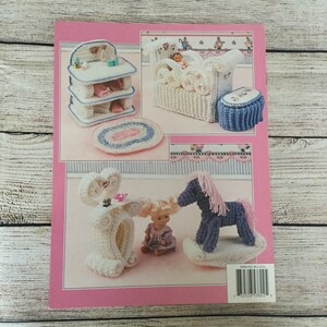 Annies Attic, The Nursery 538B, Fashion Doll Home Decor Crochet Collector's Guild, vintage 1994, Crochet Fashion Doll Furnature, Baby's Room image 2