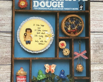 Decorative Dough HOTP-5, DIY Dough Art, Vintage Instruction Booklet, Dough Designs, 1984