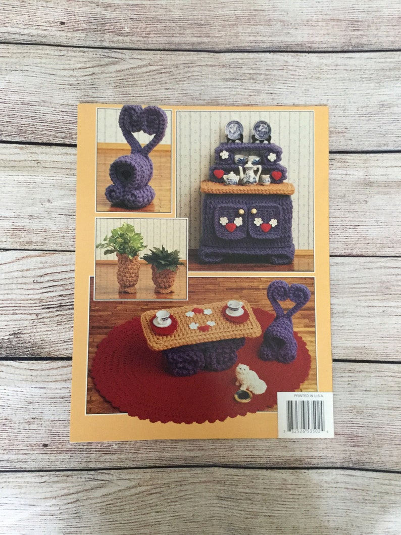 Crochet Fashion Doll Furnature, Breakfast Room Volume VIII, Annie's Attic Booklet 535B, Crochet Instruction Booklet, Vintage Pattern Only imagem 2