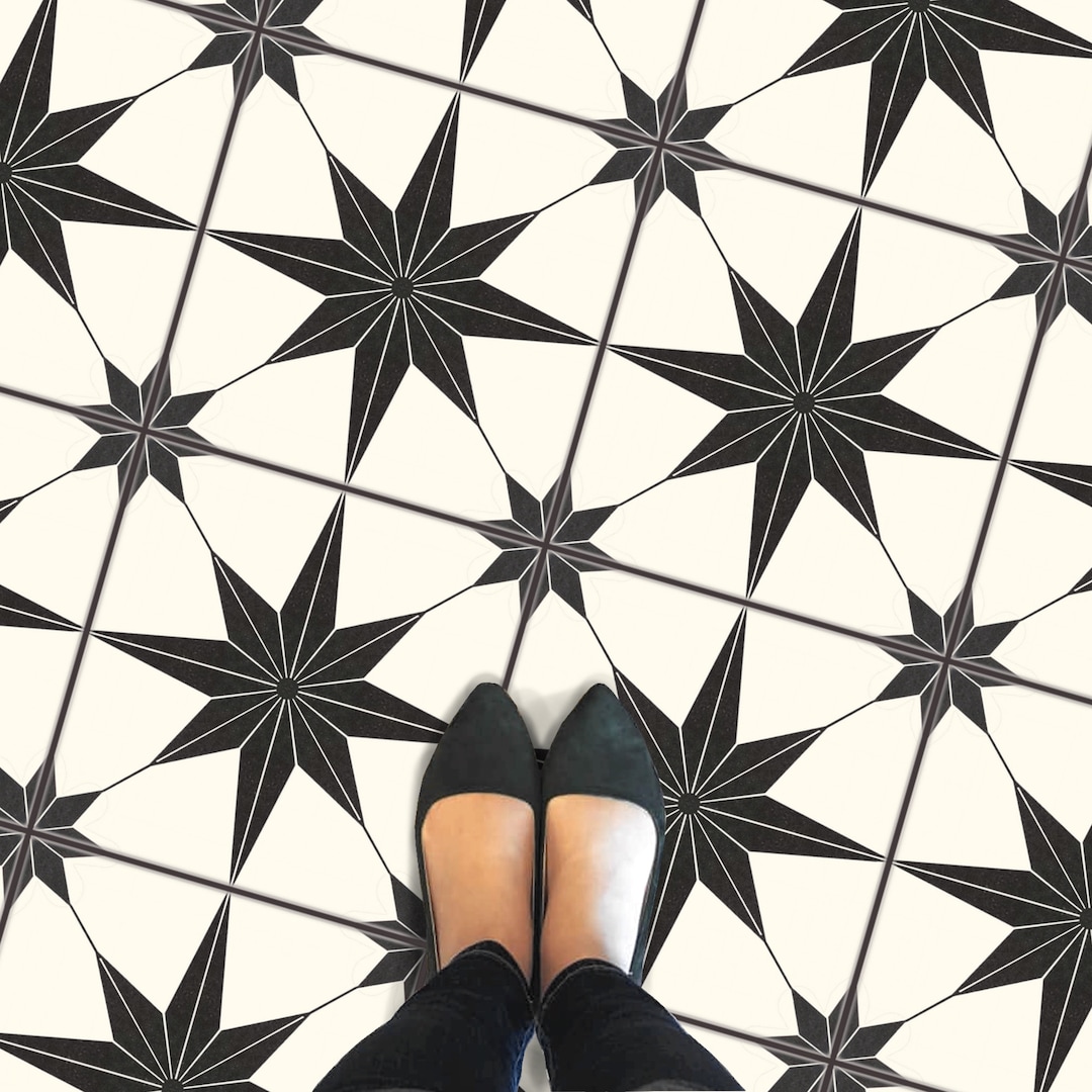 Tile Sticker Kitchen, Bath, Floor, Wall Waterproof & Removable Peel N