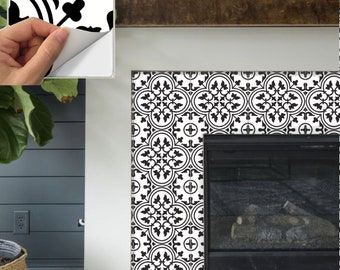 Floor Tile Stickers Vinyl Decal WATERPROOF REMOVABLE for kitchen bath M026