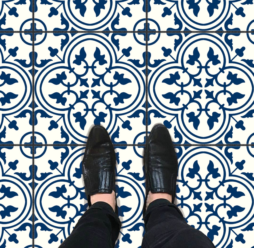 Tile Sticker Kitchen, Bath, Floor, Wall Waterproof & Removable Peel N ...