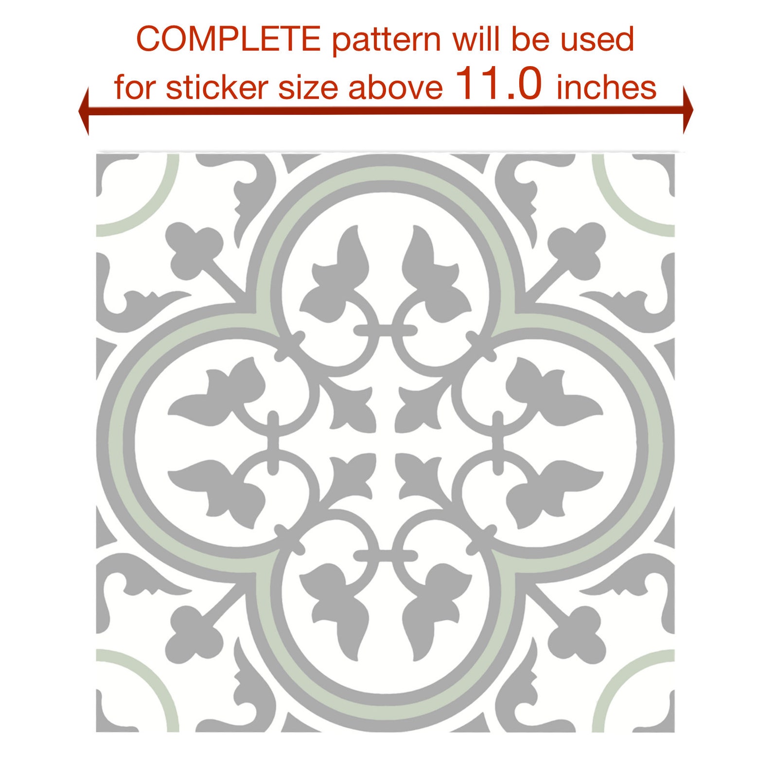 Tile Stickers Vinyl Decal WATERPROOF REMOVABLE for Kitchen Etsy