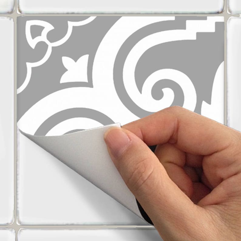 Tile Stickers Vinyl Decal WATERPROOF REMOVABLE for kitchen Etsy