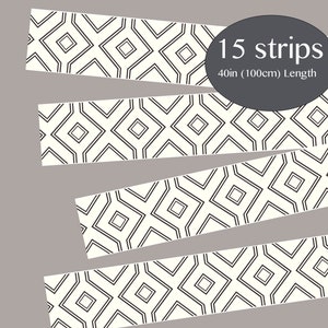 Stair Riser Vinyl Strips 15 steps Removable Sticker Peel & Stick : A41