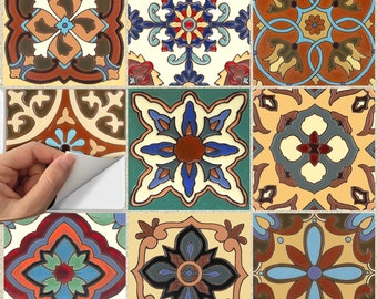 Calcomanías de vinilo para azulejos de cocina y baño: Calcomanías de mezcla mexicana y española Tr003 Malibu