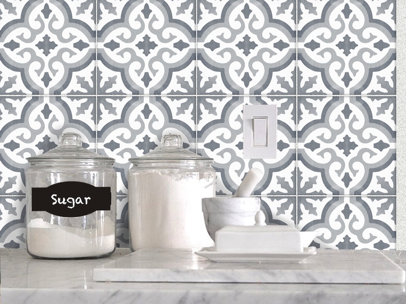 bath floor Tile Sticker Kitchen wall Waterproof /& Removable Peel n Stick: M009
