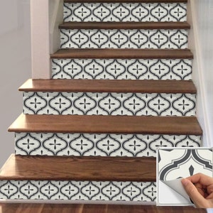 Stair Riser Vinyl Strips 15 steps Removable Sticker Peel & Stick: A66
