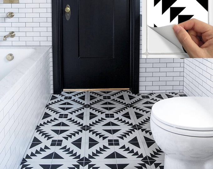 Tile Stickers for Wall Floor Kitchen Backsplash by SnazzyDecal