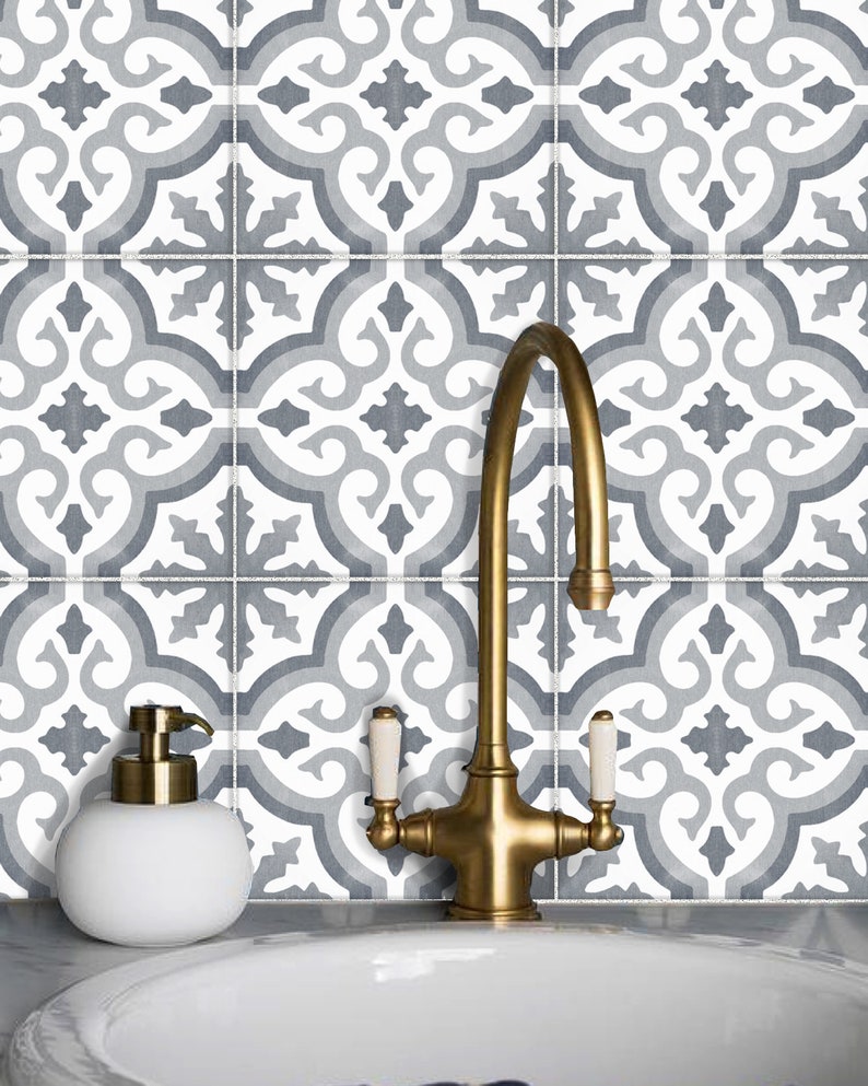 bath floor Tile Sticker Kitchen wall Waterproof /& Removable Peel n Stick: M009