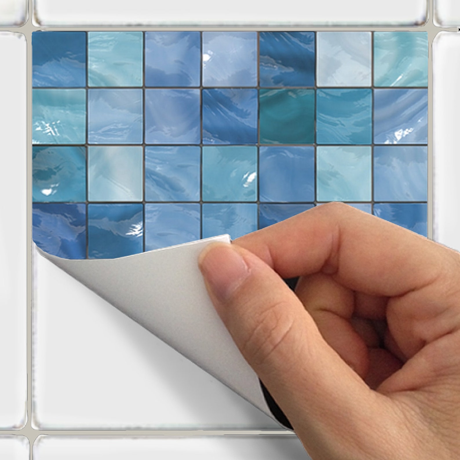 Wall Tile Decals Vinyl Sticker WATERPROOF Wallpaper for Etsy