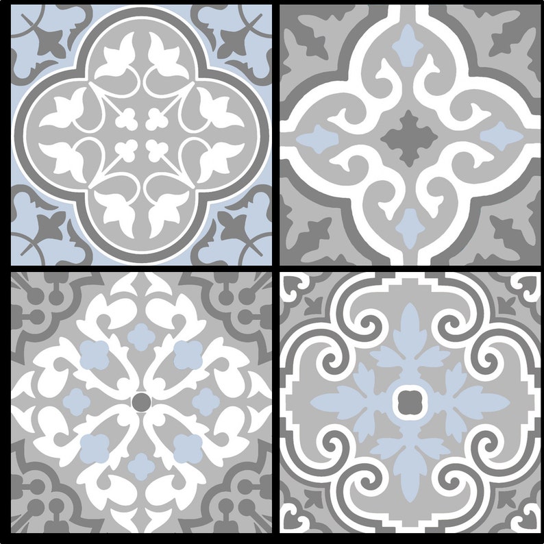 Wall Tile Decals Vinyl Sticker removable Tile or Wallpaper for Etsy