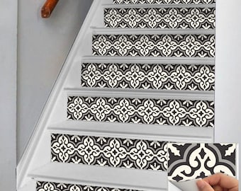 Stair Riser Sticker Strips 15 steps Removable Peel & Stick A42