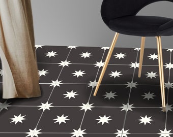 Tile Sticker Kitchen, bath, floor, wall Waterproof & Removable Peel n Stick: A39 Black
